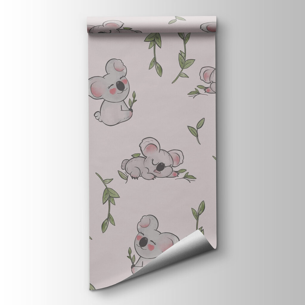 Pattern of koalas and leaves Pattern of koalas and leaves