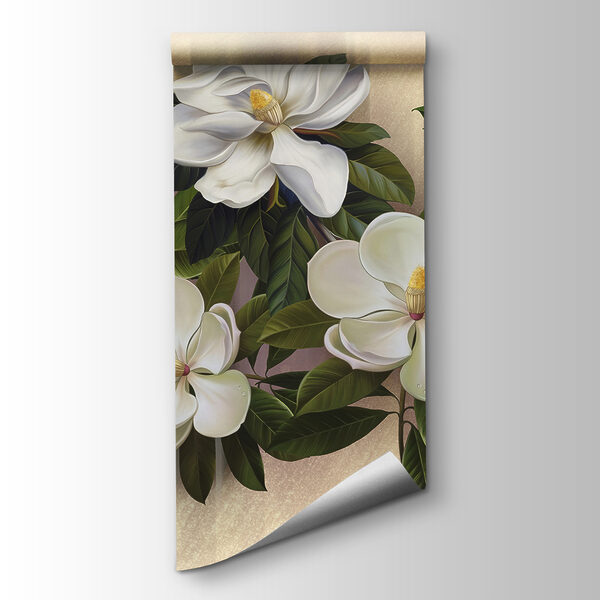 Beautiful magnolia blooms on display