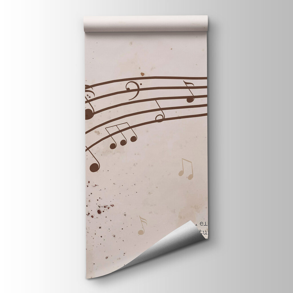 Music notes on a sheet