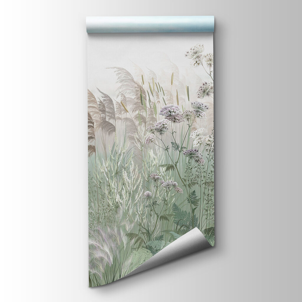 Field of grass and flowers