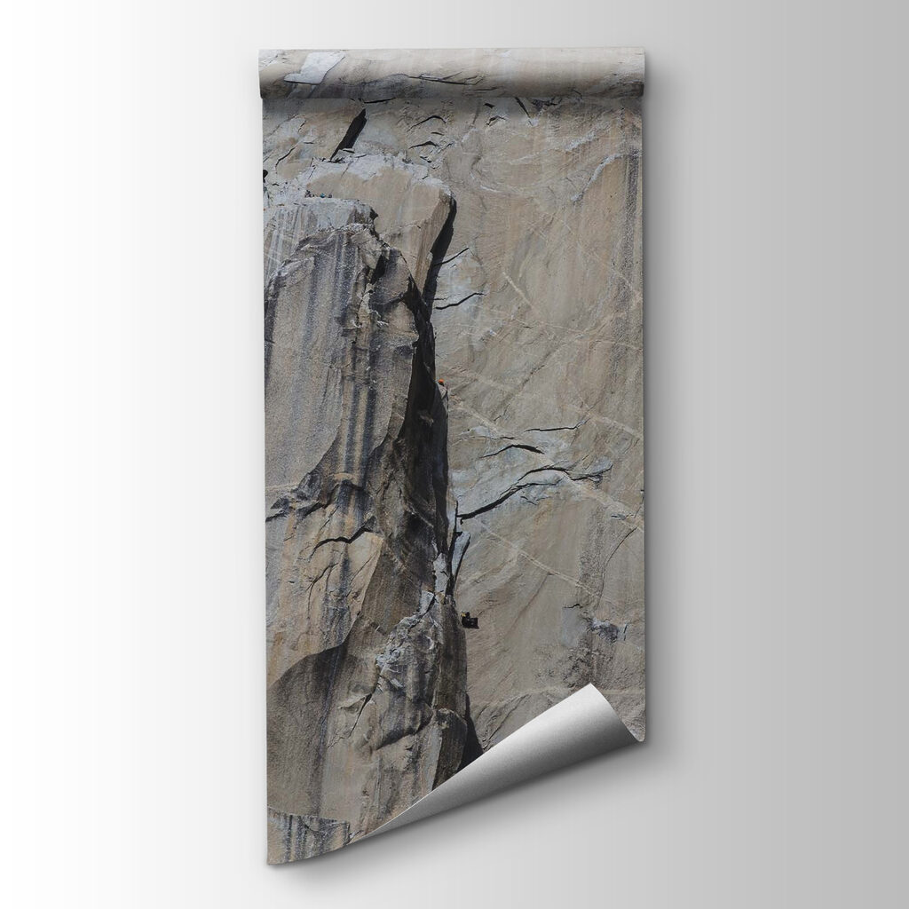 Rock face with a crack Rock face with a crack