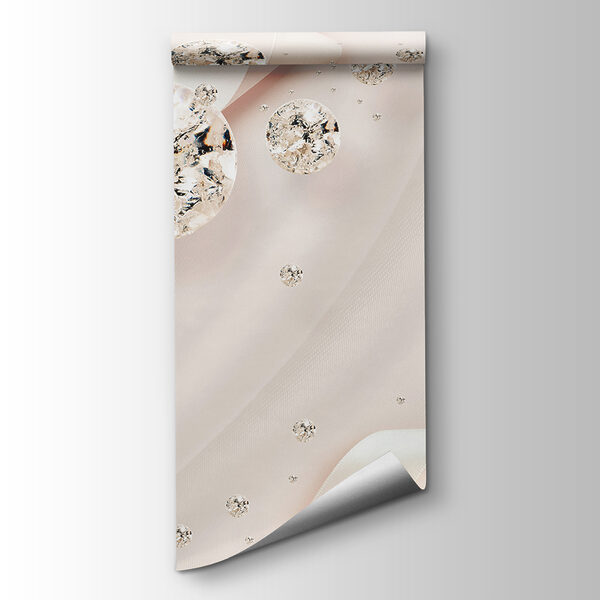 White satin ribbon with diamonds and pearls White satin ribbon with diamonds and pearls