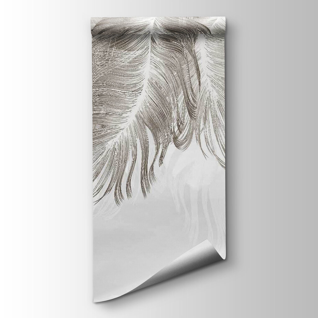 Delicate feathers in soft hues