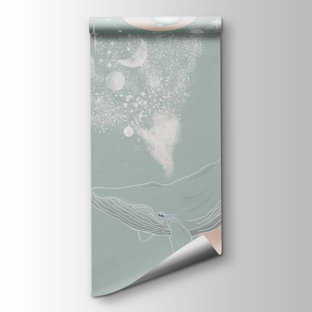 A whale with a cloud of smoke A whale with a cloud of smoke