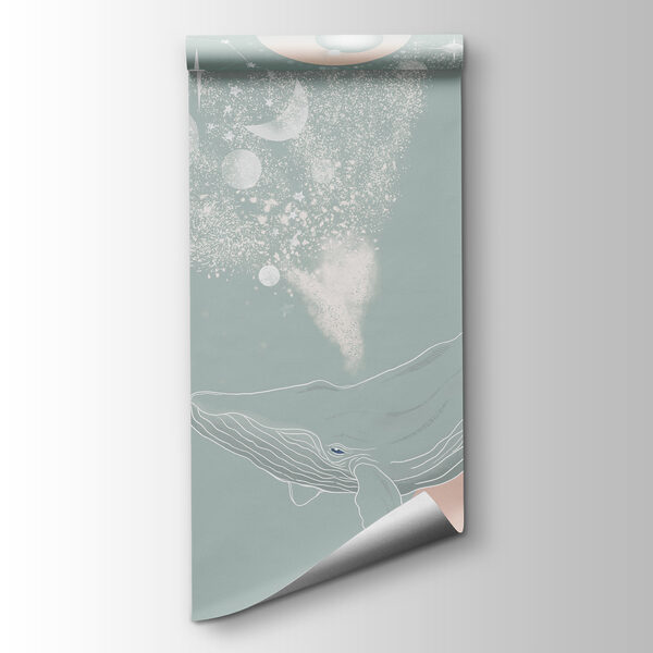 A whale with a cloud of smoke A whale with a cloud of smoke