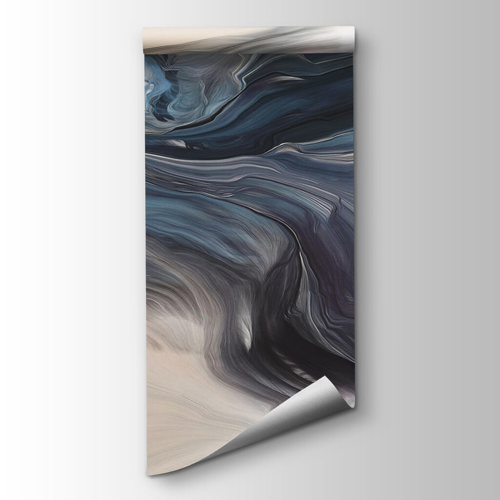 Fluid patterns in calming hues