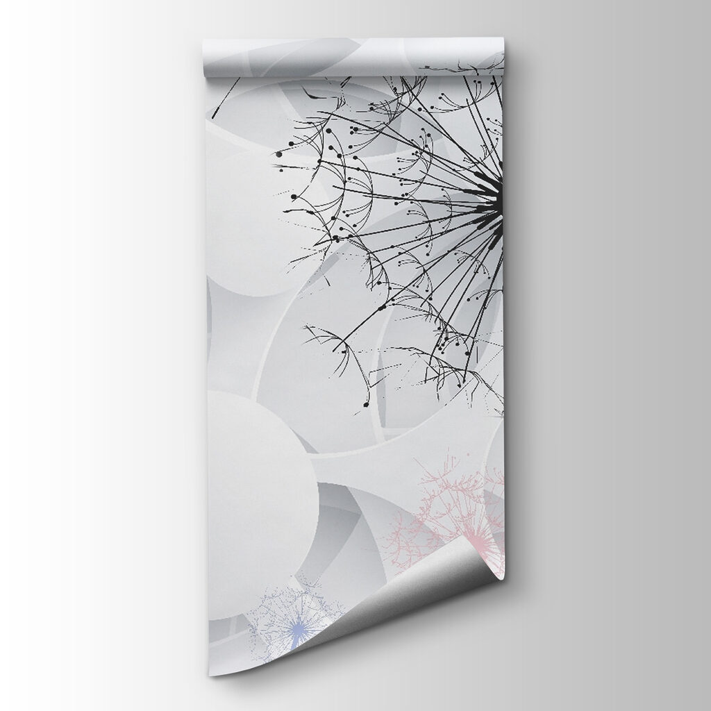 Dandelion seeds blowing in the wind