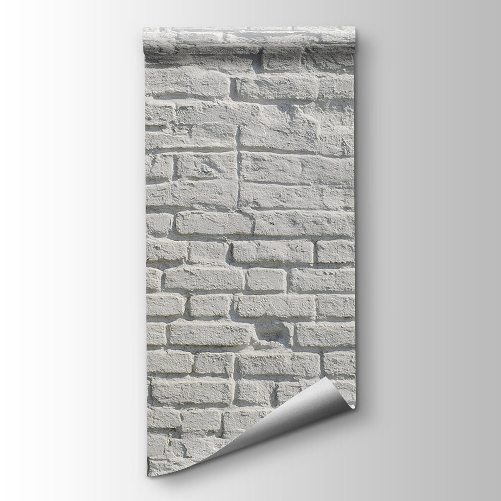 White brick wall with black spots White brick wall with black spots