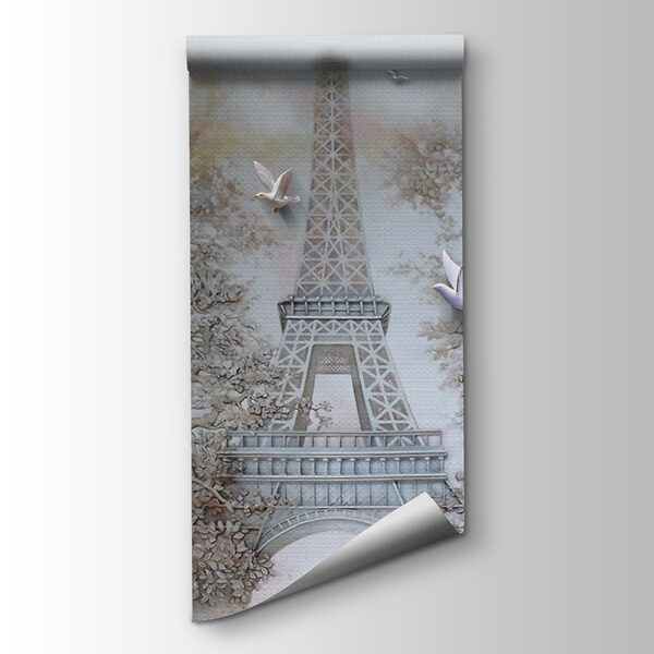 Birds flying over a tower