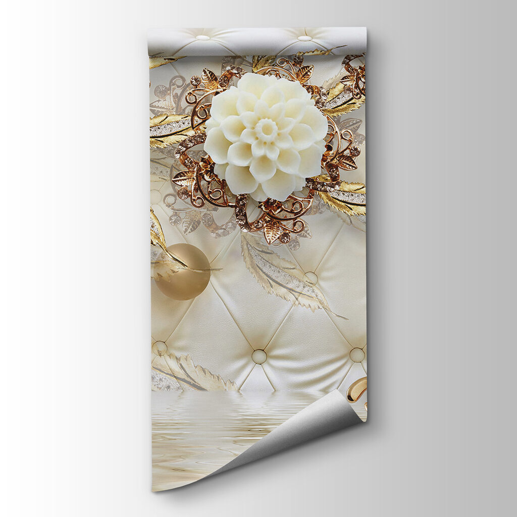 Elegant floral design on luxurious texture Elegant floral design on luxurious texture