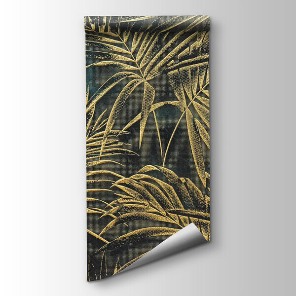 Lush tropical leaves in elegant pattern
