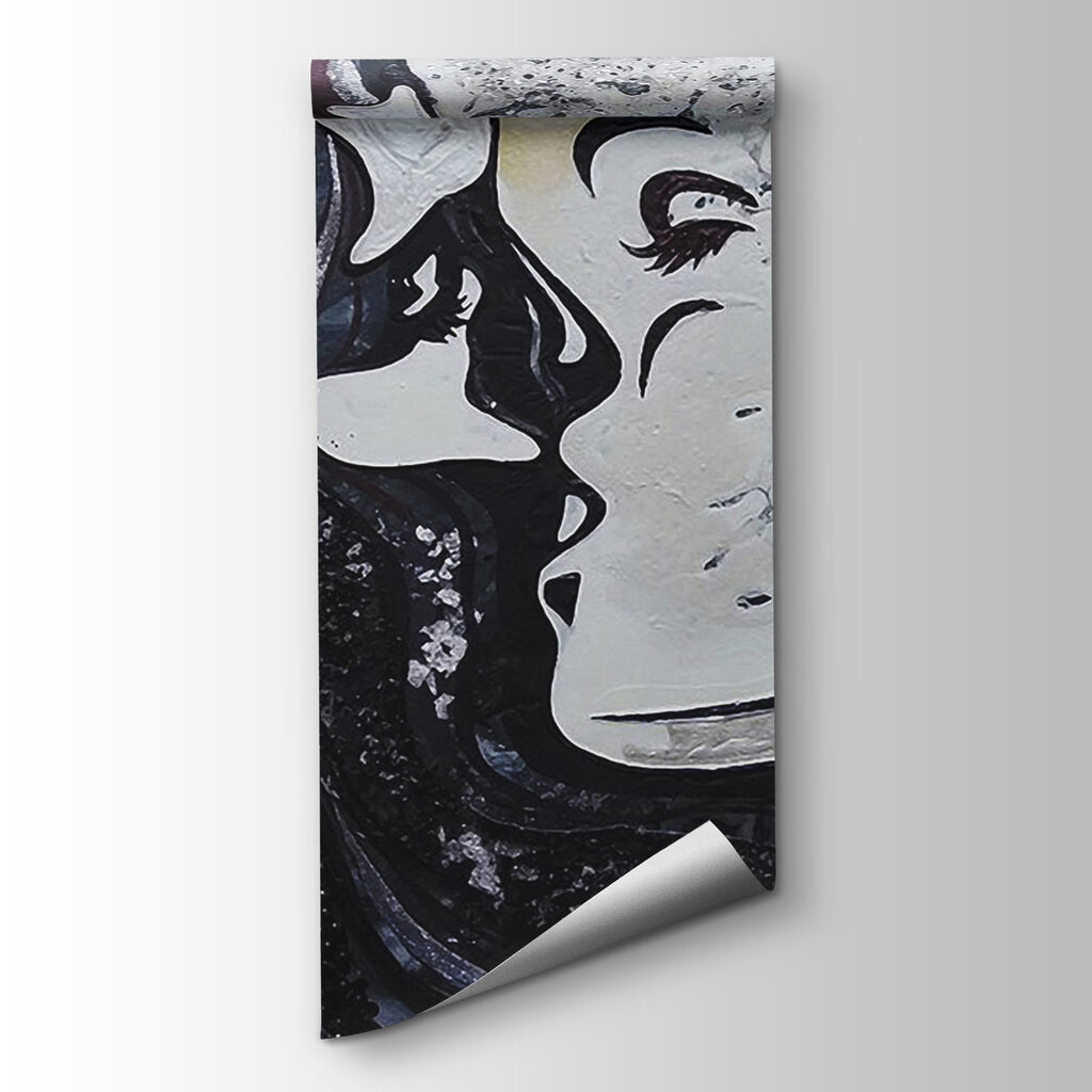 Painting of a woman's face