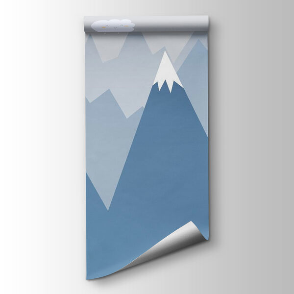 Mountain range with a cloud and a cloud above it