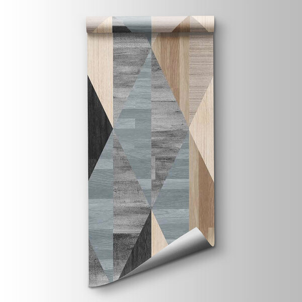 Pattern of wood and diamond shapes