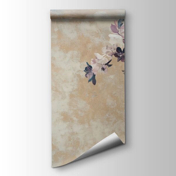 Soft florals on a textured backdrop