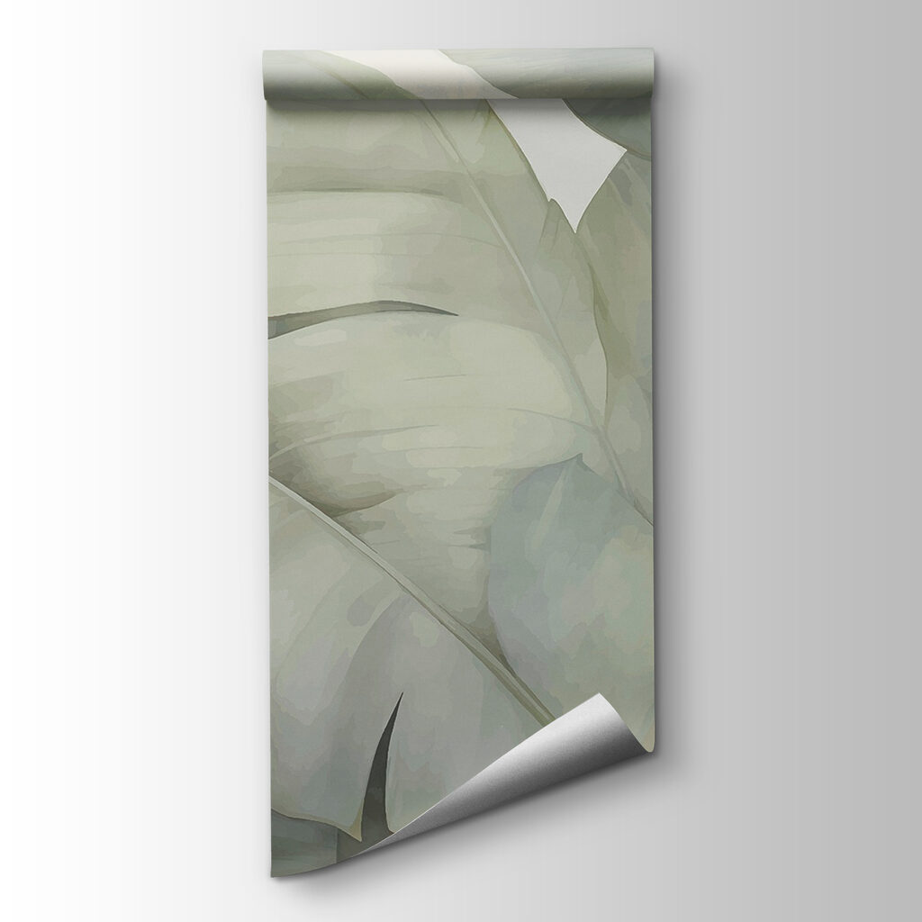 Lush leaves in soft hues