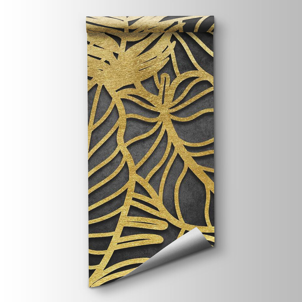 Artistic foliage design on dark background