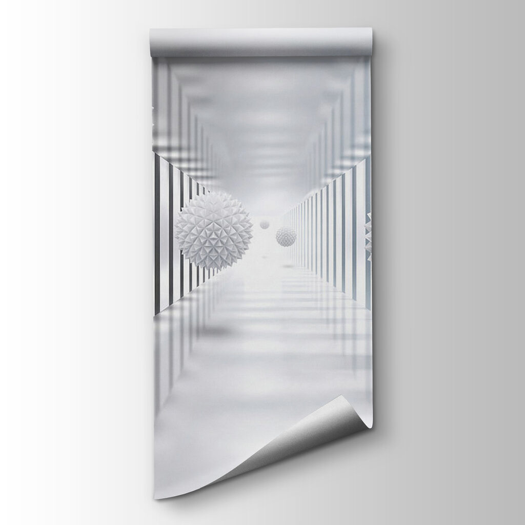 White room with white balls White room with white balls