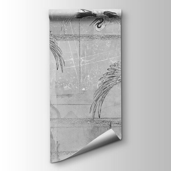 Black and white image of birds Black and white image of birds