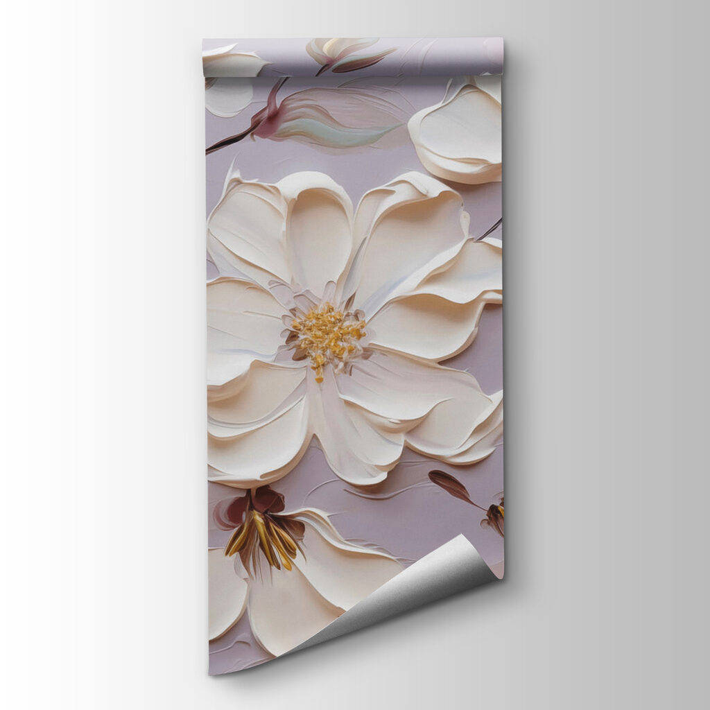 Painting of white flowers