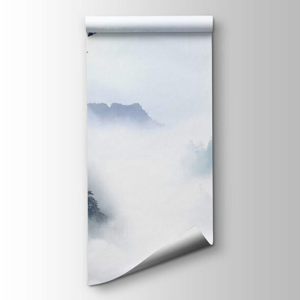 Birds flying over a mountain