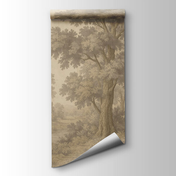 Landscape with trees and a river