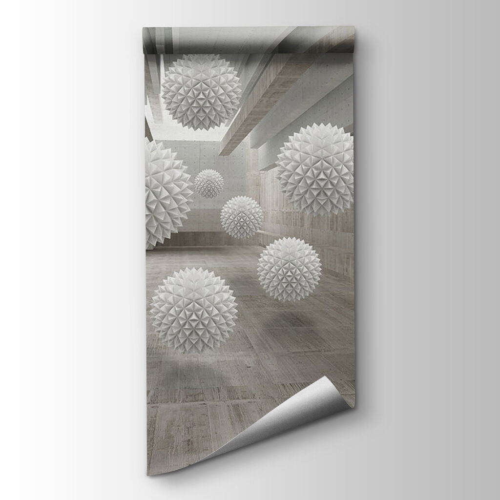 White balls in a room