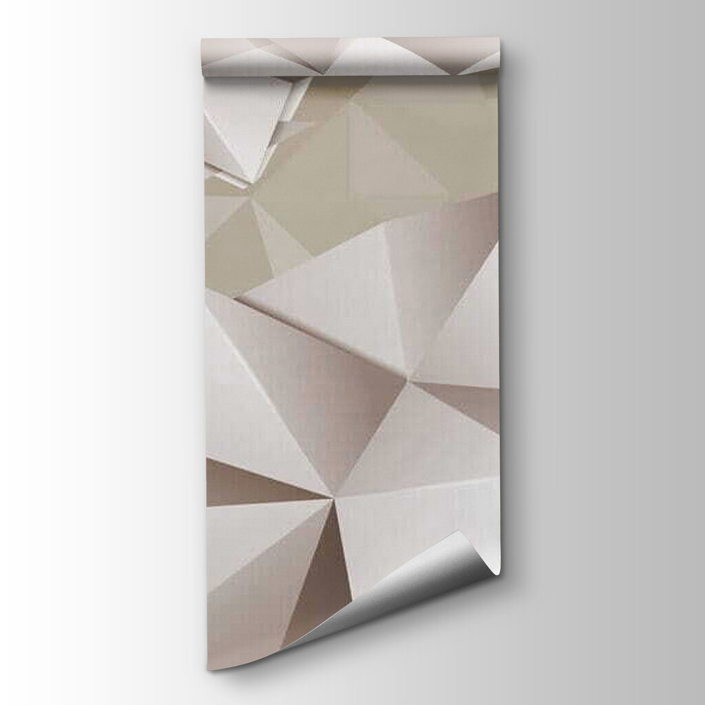 White and grey polygonal pattern