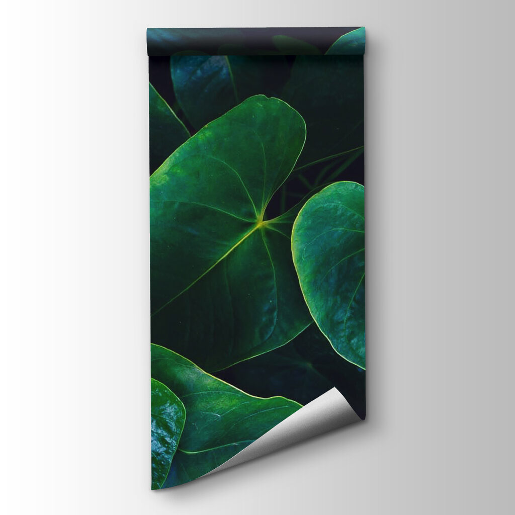 Lush green leaves in harmony