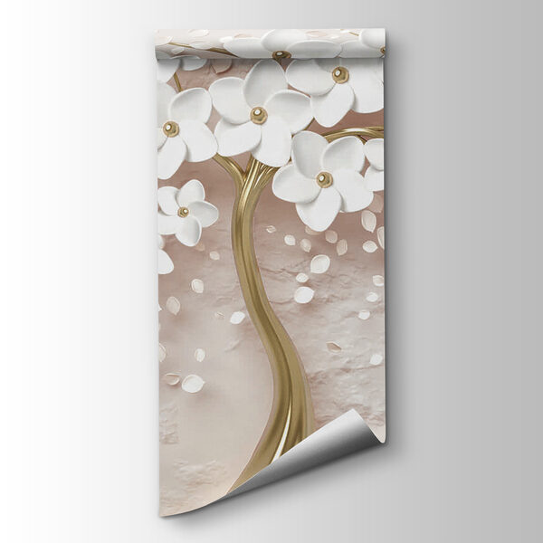 Elegant White Flowers in Elegant Vase Elegant White Flowers in Elegant Vase