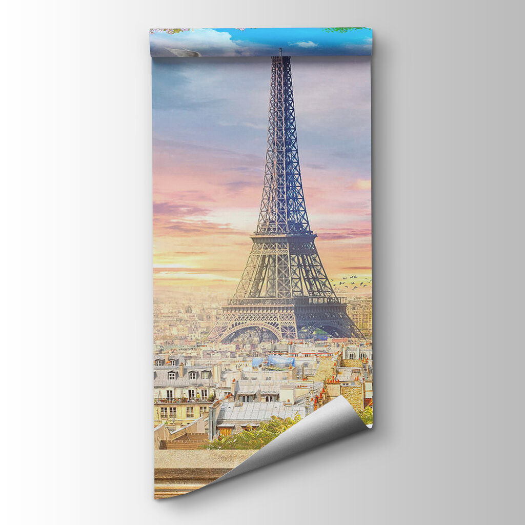 Tower with birds in the background