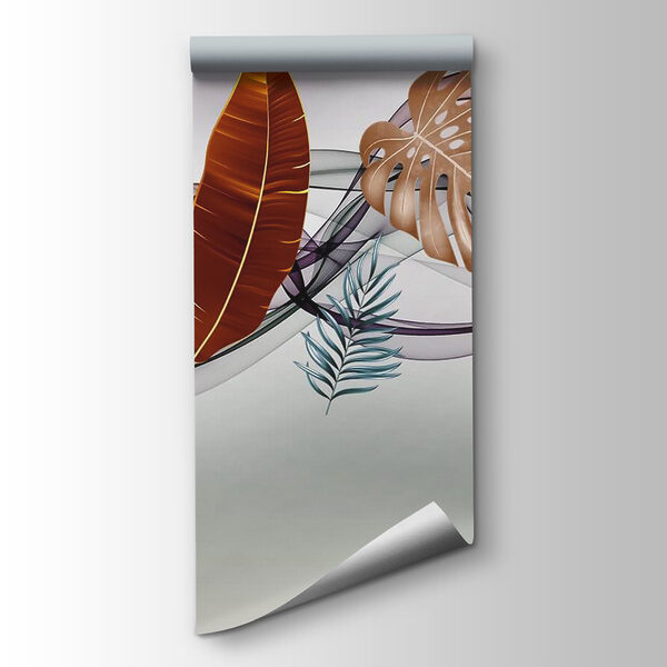 Group of leaves and waves Group of leaves and waves