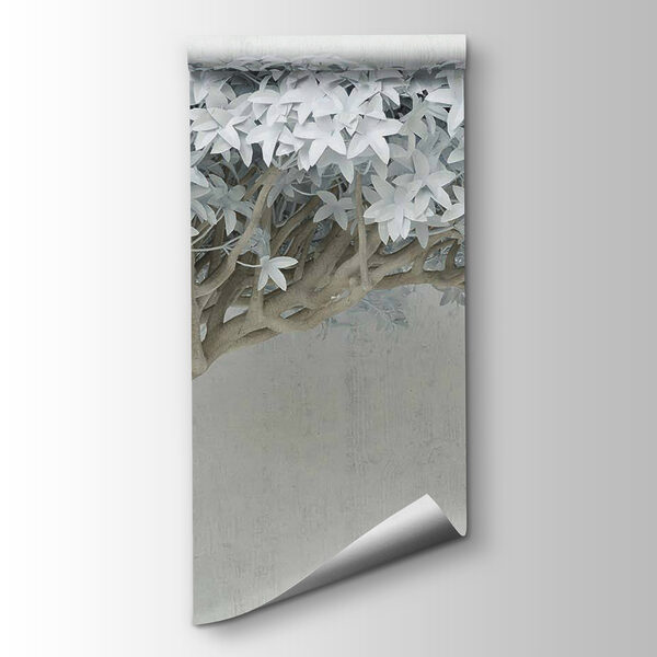 White tree with white leaves White tree with white leaves