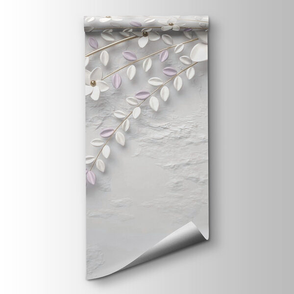 Elegant White Floral Wall Artistry