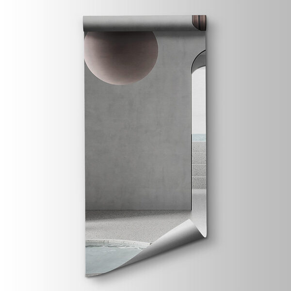 Room with a pool and a chair