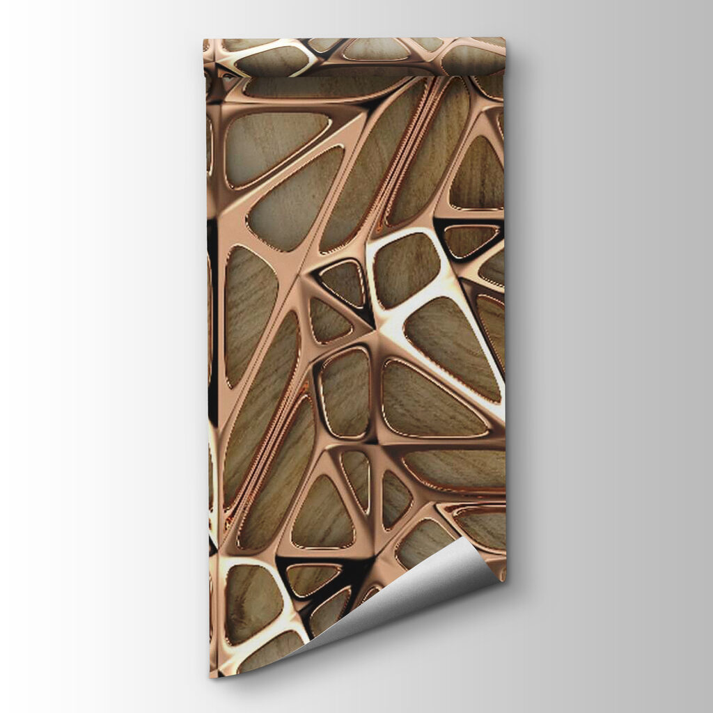 Complex geometric pattern in warm tones Complex geometric pattern in warm tones