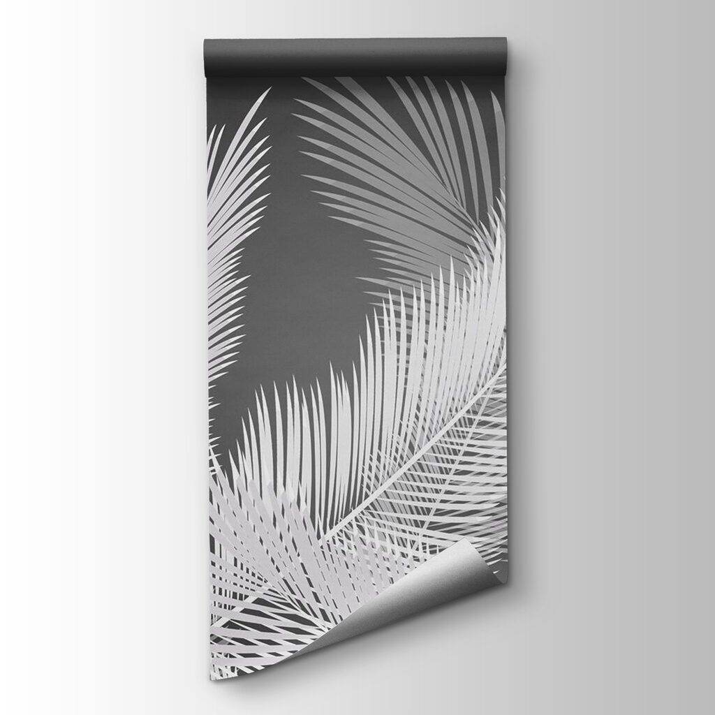 White feathers on a black background