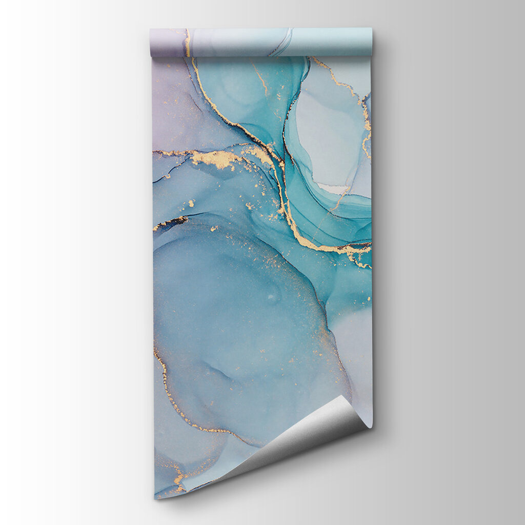 Serene abstract waves of cool colors Serene abstract waves of cool colors