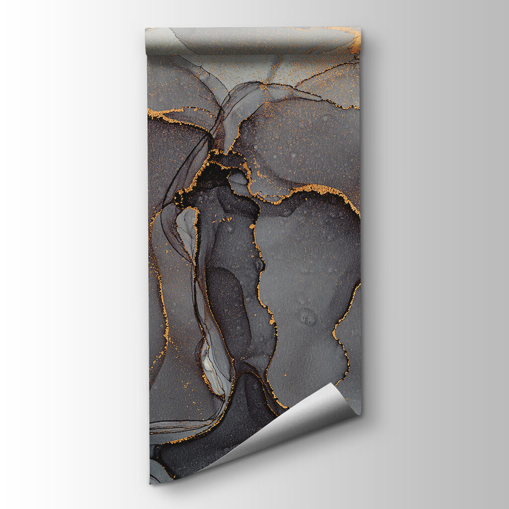 Shimmering veins in a stone canvas