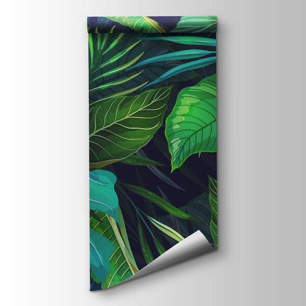 Pattern of green leaves