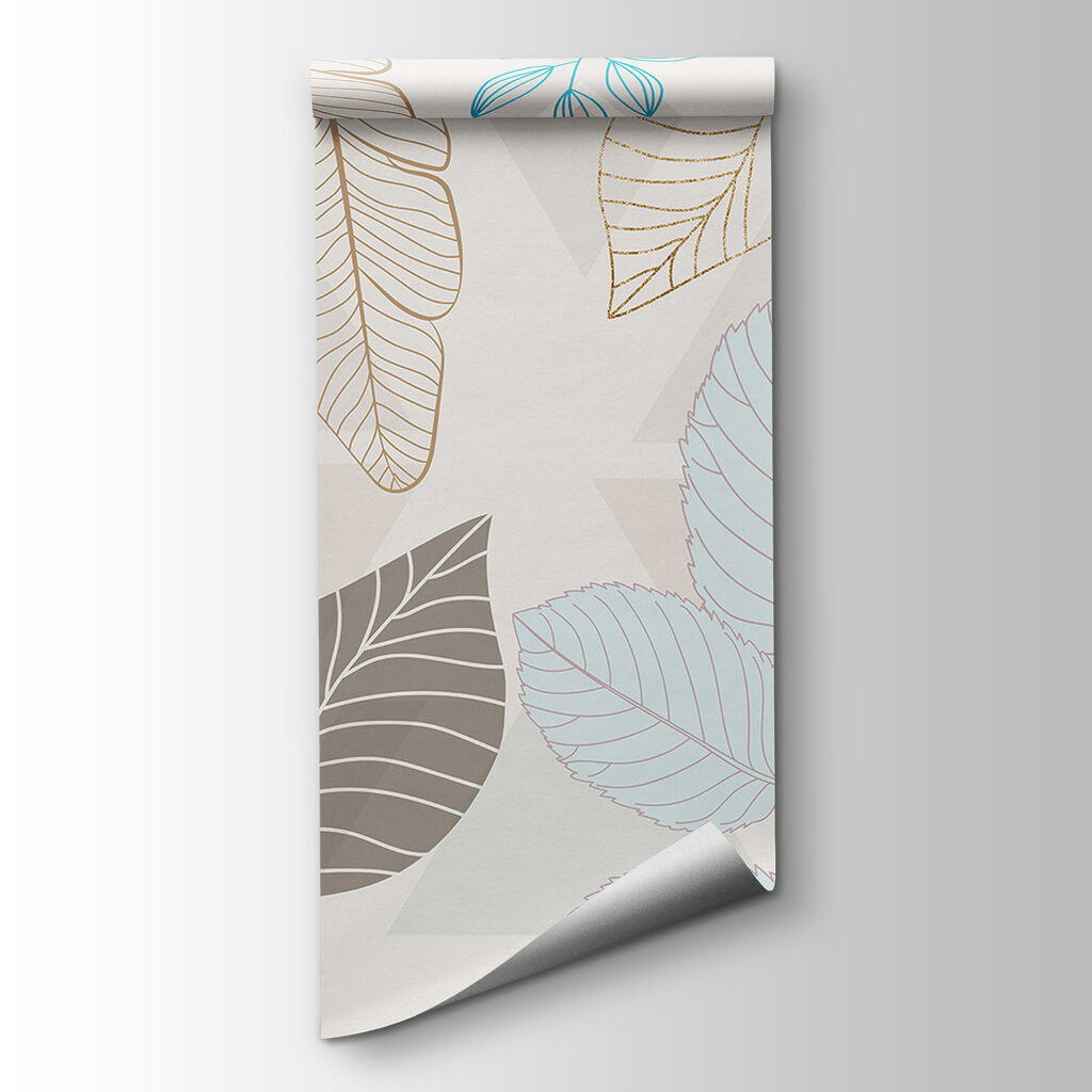 Pattern of leaves on a white background Pattern of leaves on a white background