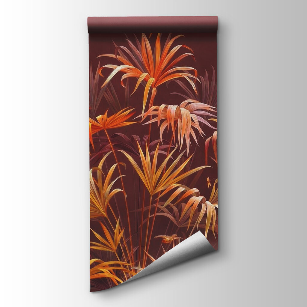 Vibrant foliage against a rich backdrop Vibrant foliage against a rich backdrop