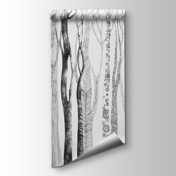 Drawing of trees with lines on it Drawing of trees with lines on it