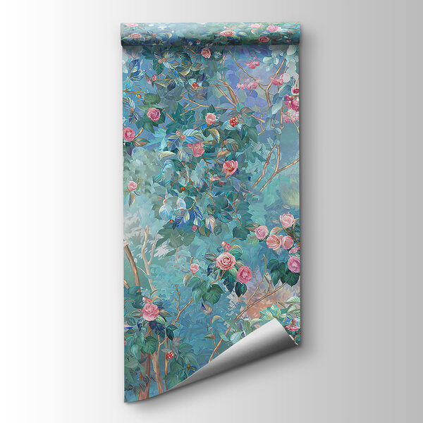 Painting of a tree with flowers