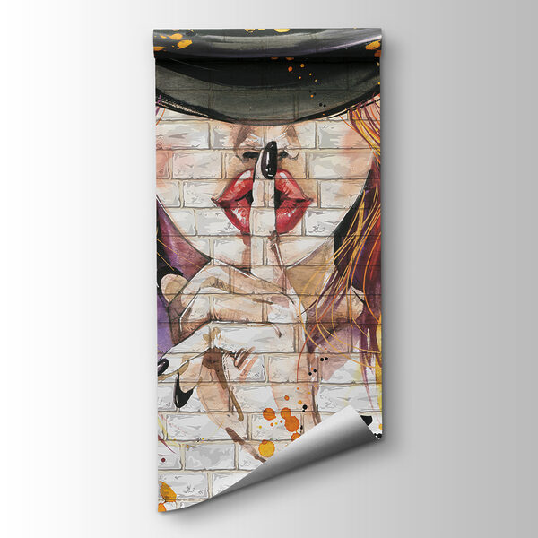 Painting of a woman with a hat Painting of a woman with a hat