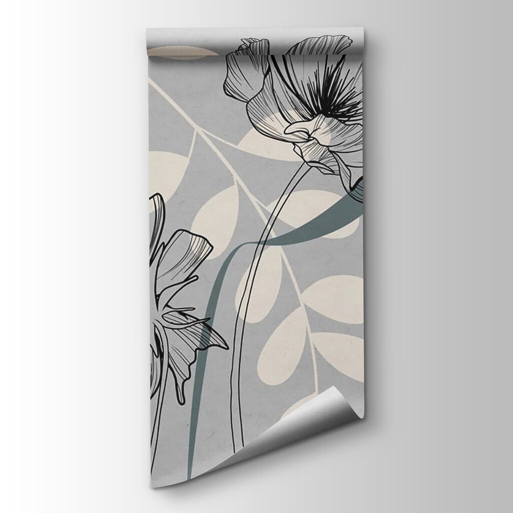 Drawing of flowers and leaves