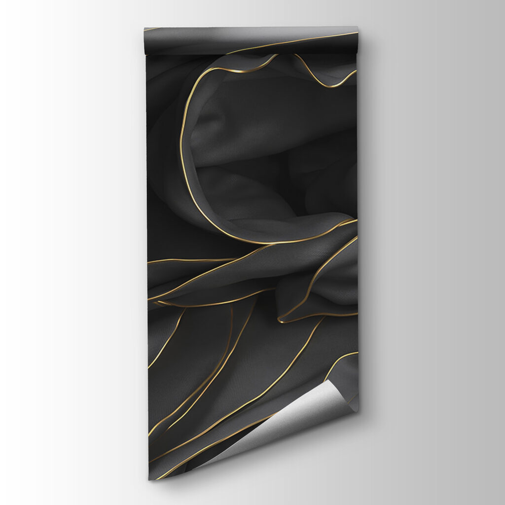 Textured fabric with elegant curves