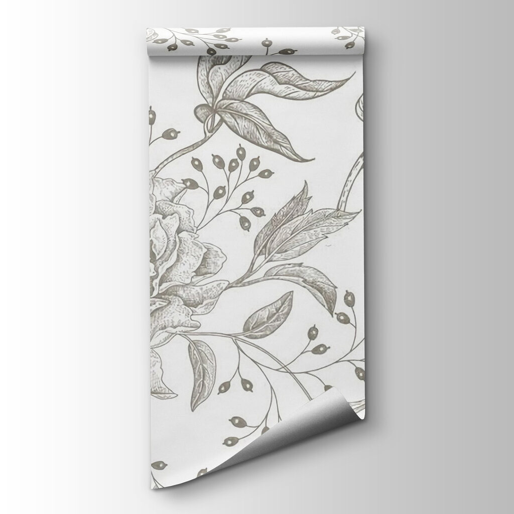 Delicate floral pattern on a light background