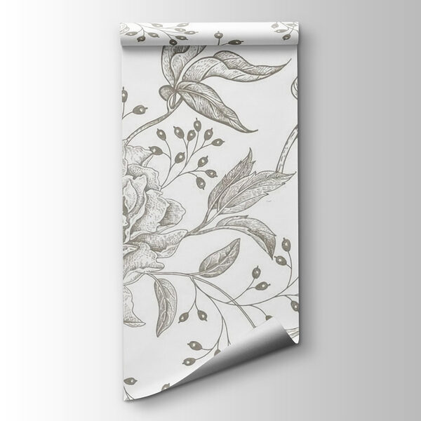 Delicate floral pattern on a light background