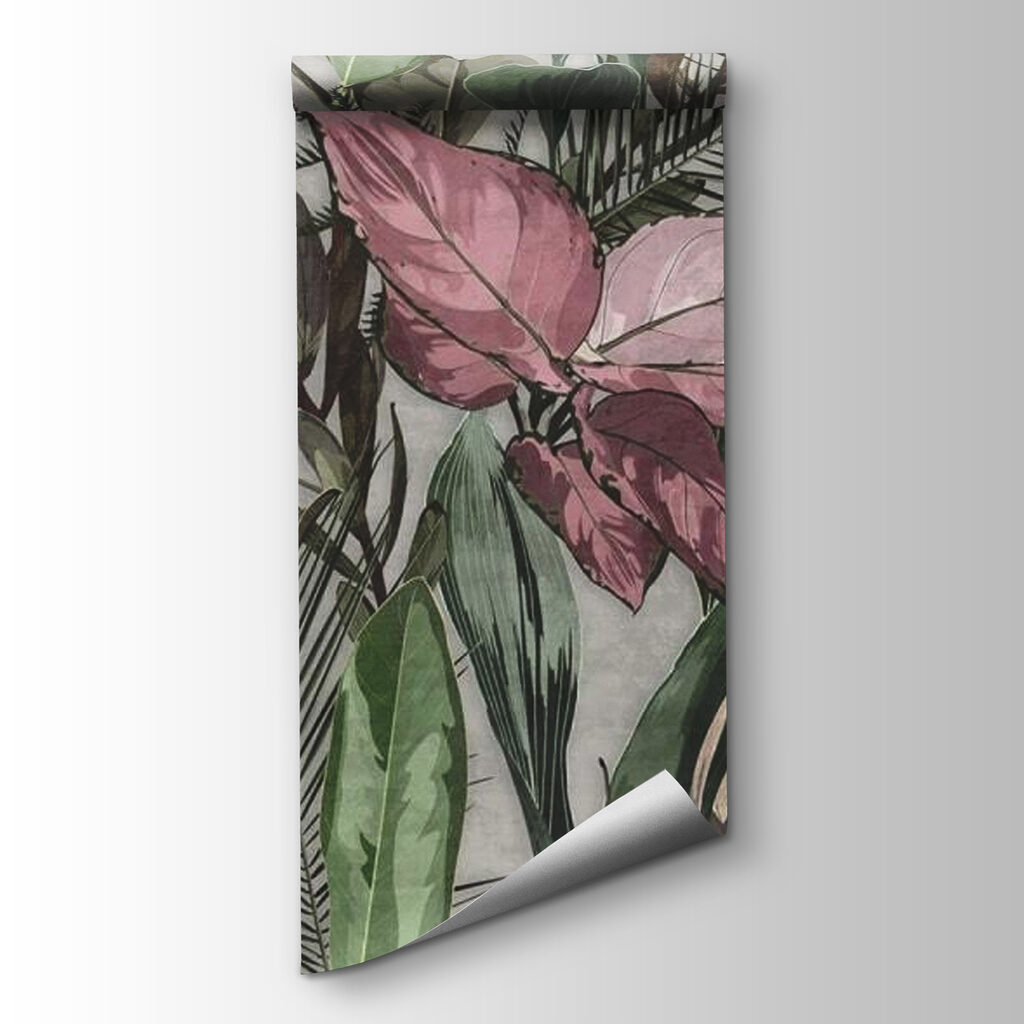 Delicate petals among lush greenery